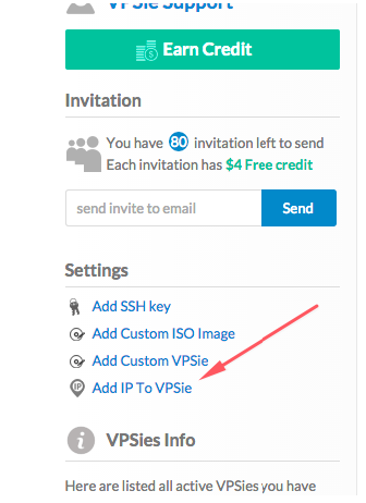add ip to vps