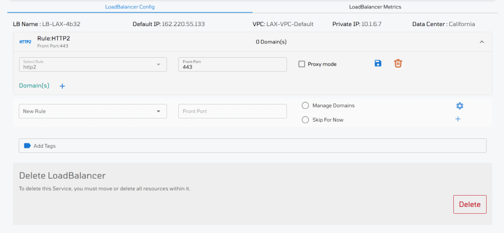 vpsie control panel