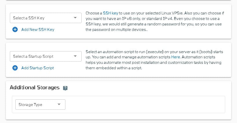 VPSie ssh keys