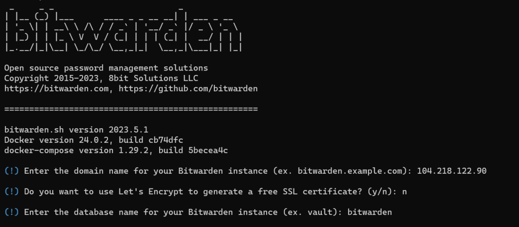 Bitwarden installation on ubuntu