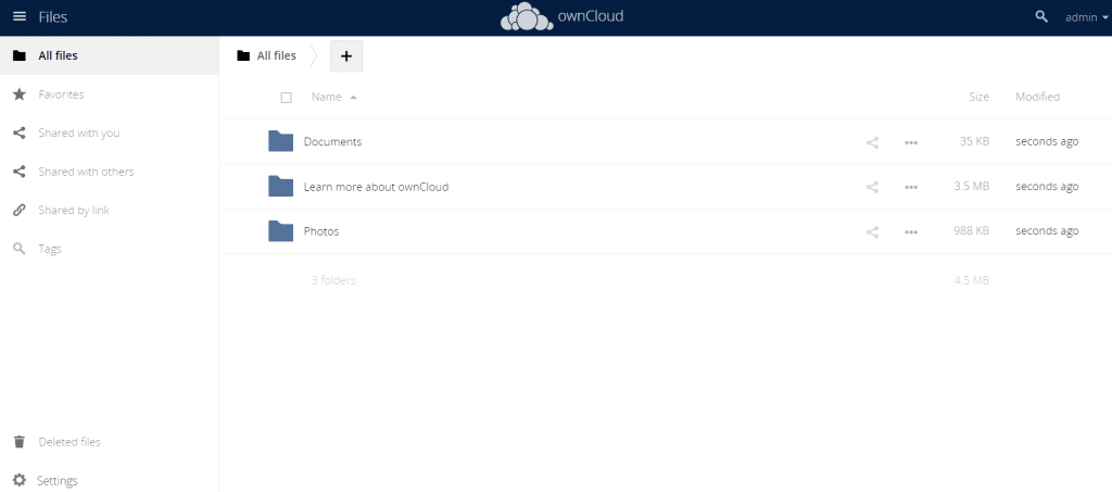 ownCloud Installation