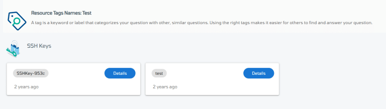 Control Panel – Tags